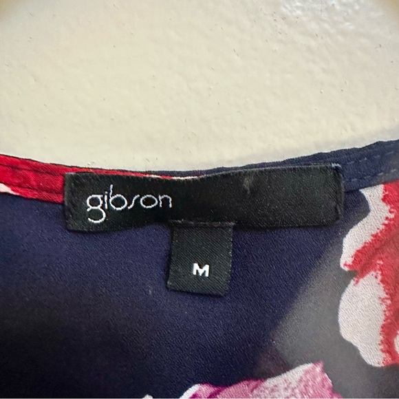 Gibson Floral Wrap Flowy Blouse in Women’s Medium - Picture 3 of 3